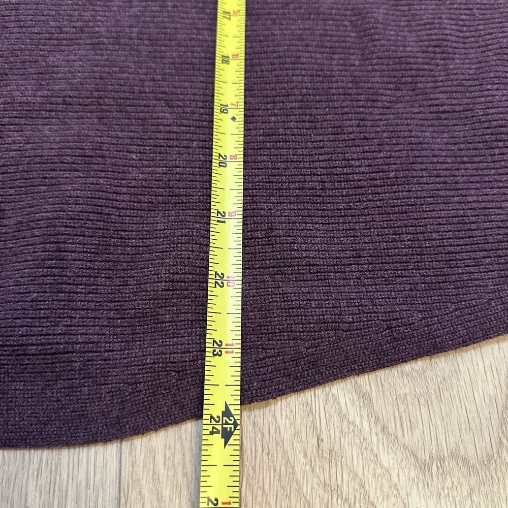Lululemon Boxy Cotton-Blend Sweater Heathered *Vintage Plum Women's Sz XL/XXL - Picture 6 of 9